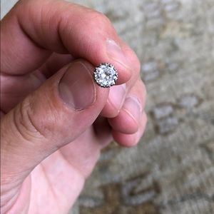 Cubic zirconium studs